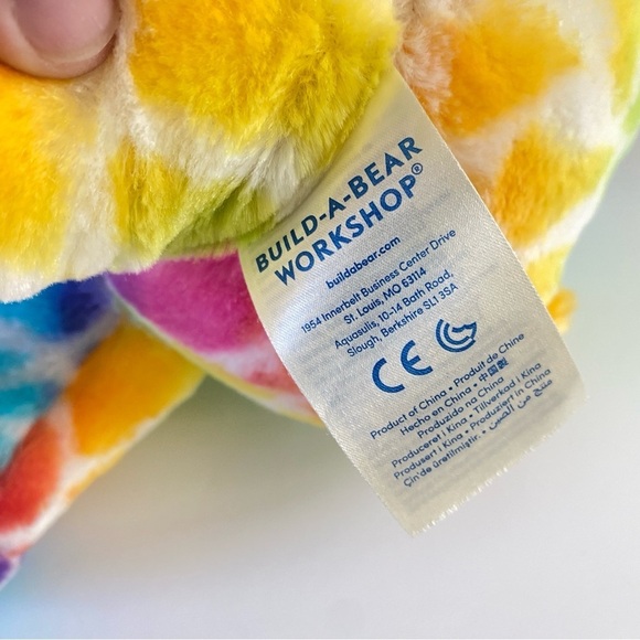 Build-A-Bear Rainbow Safari Wild Style Animal Print 2018 Plush Stuffed BAB 16" - Picture 6 of 13